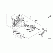 Схема вузла: Задній гальмівний супорт для Honda CRF150 CRF150RB