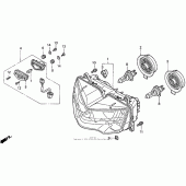Схема узла: Фара для Honda CBR900RR CBR919RR Fireblade