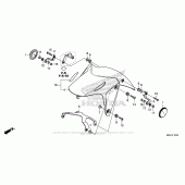 Схема вузла: Переднє крило для Honda CBR500