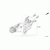 Схема вузла: Задній ліхтар (Стоп-сигнал) для Honda VFR1200 Crosstourer