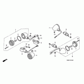 Схема узла: Поворотники для Honda VF750 Magna