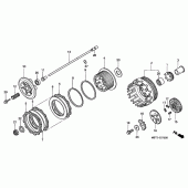 Схема вузла: Зчеплення для Honda XL1000V Varadero