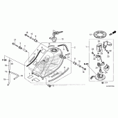 Схема узла: Топливный бак для Honda CRF250 CRF250L