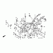 Схема узла: Рама для Honda VF750 Magna