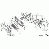 Схема вузла: Повітряний фільтр для Honda FJS400 Silver Wing