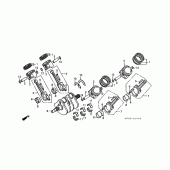 Схема вузла: Crank shaft / piston для Honda ST1100 Pan-European