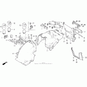 Схема узла: Заднее крыло для Honda GL1500 Gold Wing Aspencade