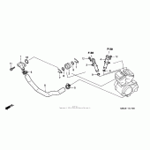 Схема вузла: Water pipe для Honda VT750 Shadow Deluxe