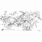 Схема вузла: Вихлопна система для Honda GL1800 Gold Wing