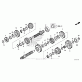 Схема узла: Трансмиссия для Honda ST1300 Pan-European Police