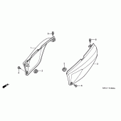 Схема вузла: Бічний обтічник для Honda XL125 Varadero