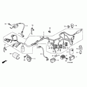 Схема вузла: Електрообладнання для Honda CBF150