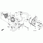 Схема вузла: Водяний насос для Honda CB600F Hornet