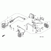 Схема узла: Поворотники для Honda XL600 Transalp