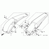 Схема узла: Заднее крыло для Honda CRF250 CRF250R