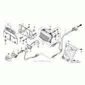 Схема вузла: Стоп сигнал (2) для Honda VTX1800