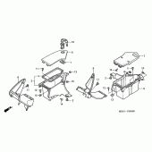 Схема вузла: Fairing pocket для Honda NT650 Deauville