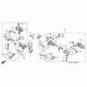 Схема узла: Mirror assy для Honda CBR1100XX Blackbird