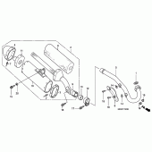 Схема вузла: Вихлопна система (CRF450R3-ED / U) для Honda CRF450 CRF450R