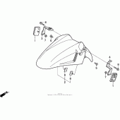 Схема вузла: Передні крило (91-94) для Honda CBR600 CBR600F2