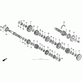Схема узла: Трансмиссия для Honda CBR900RR CBR919RR Fireblade