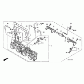 Схема вузла: Дросельна заслонка для Honda CBF1000
