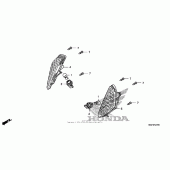 Схема вузла: Поворотники для Honda FSC600 Silver Wing