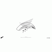 Схема вузла: Переднє крило для Honda CMX250 Rebel