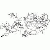 Схема узла: Топливный бак для Honda PC800 Pacific Coast