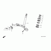 Схема узла: Рулевая траверса для Honda CBR600 CBR600F