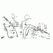 Схема узла: Пульт управления рулевой для Honda NX250