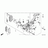 Схема узла: Left передний тормозной супорт для Honda GL1800 Gold Wing