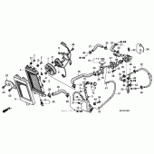 Схема вузла: Радіатор для Honda VTX1300