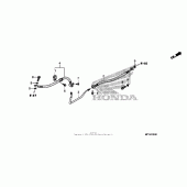 Схема вузла: Brake line для Honda VT1300 Interstate