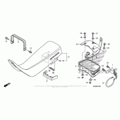 Схема вузла: Сидіння для Honda XR650