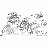 Схема узла: Saddlebag для Honda GL1800 Gold Wing