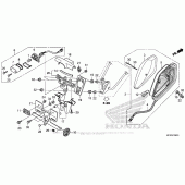 Схема вузла: Taillight + License Light (1) для Honda VT1300 Stateline