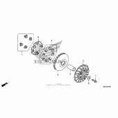 Схема узла: Drive face для Honda FSC600 Silver Wing