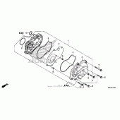 Схема вузла: Водяний насос для Honda CTX700
