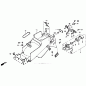 Схема вузла: Заднє крило для Honda CBR900RR CBR900RR Fireblade