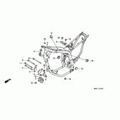 Схема узла: Рама для Honda XL600 Transalp