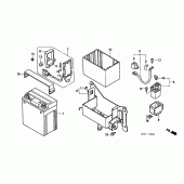 Схема узла: Аккумулятор для Honda CMX250 Rebel