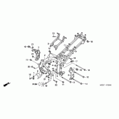 Схема вузла: Рама (CBF600S6 / SA6 / N6 / NA6) для Honda CBF600