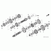 Схема узла: Трансмиссия для Honda ST1300 Pan-European