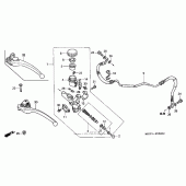 Схема вузла: Циліндр зчеплення для Honda RVT1000R RVT RC51