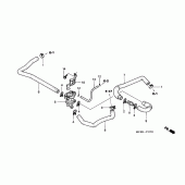 Схема вузла: Система вентиляція картера для Honda XL650 Transalp