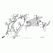 Схема узла: Задний обтекатель для Honda VFR1200 VFR