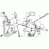 Схема вузла: Switch + cables для Honda VT1100 Shadow ACE Tour