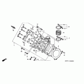 Схема вузла: Головка циліндра (fr.) Для Honda RVT1000R RVT RC51