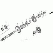 Схема вузла: Final gearshaft для Honda GL1500 Gold Wing Special Edition